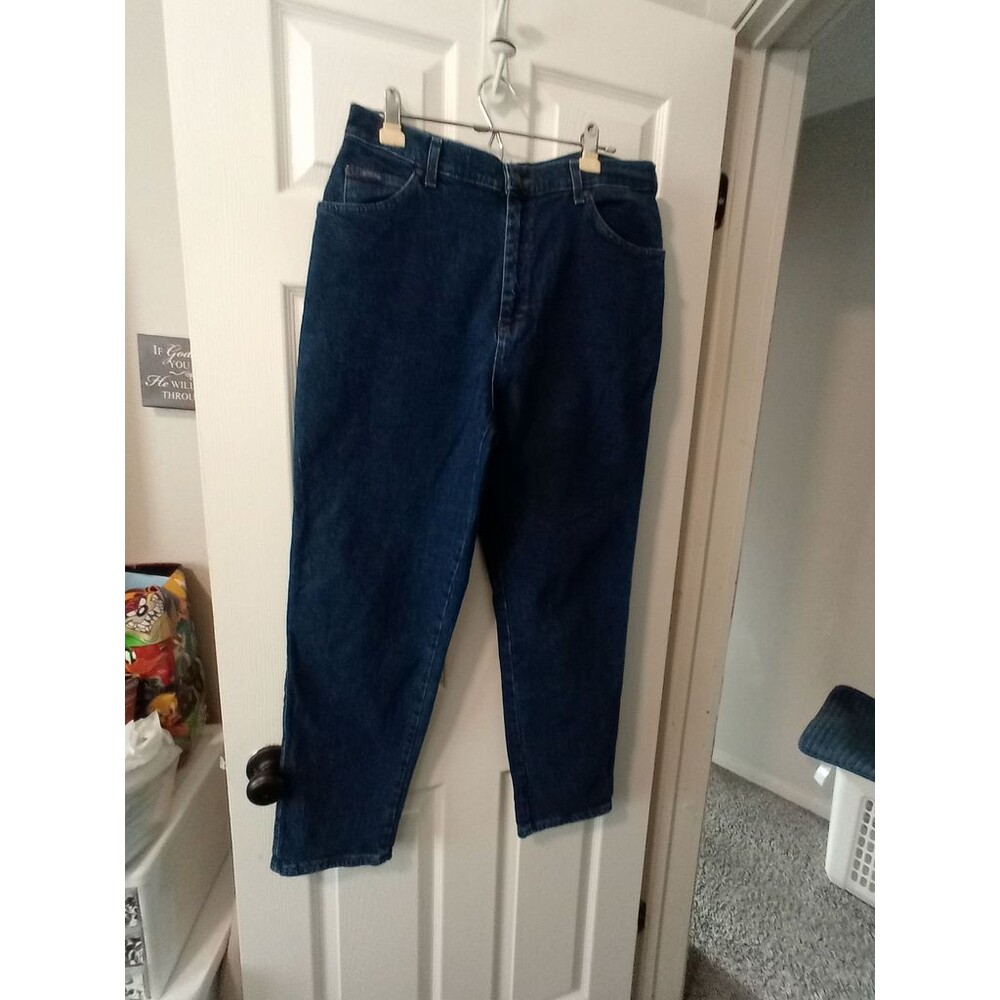 Lee Riders Navy Blue 16P High Waist Mom 90s Vintage